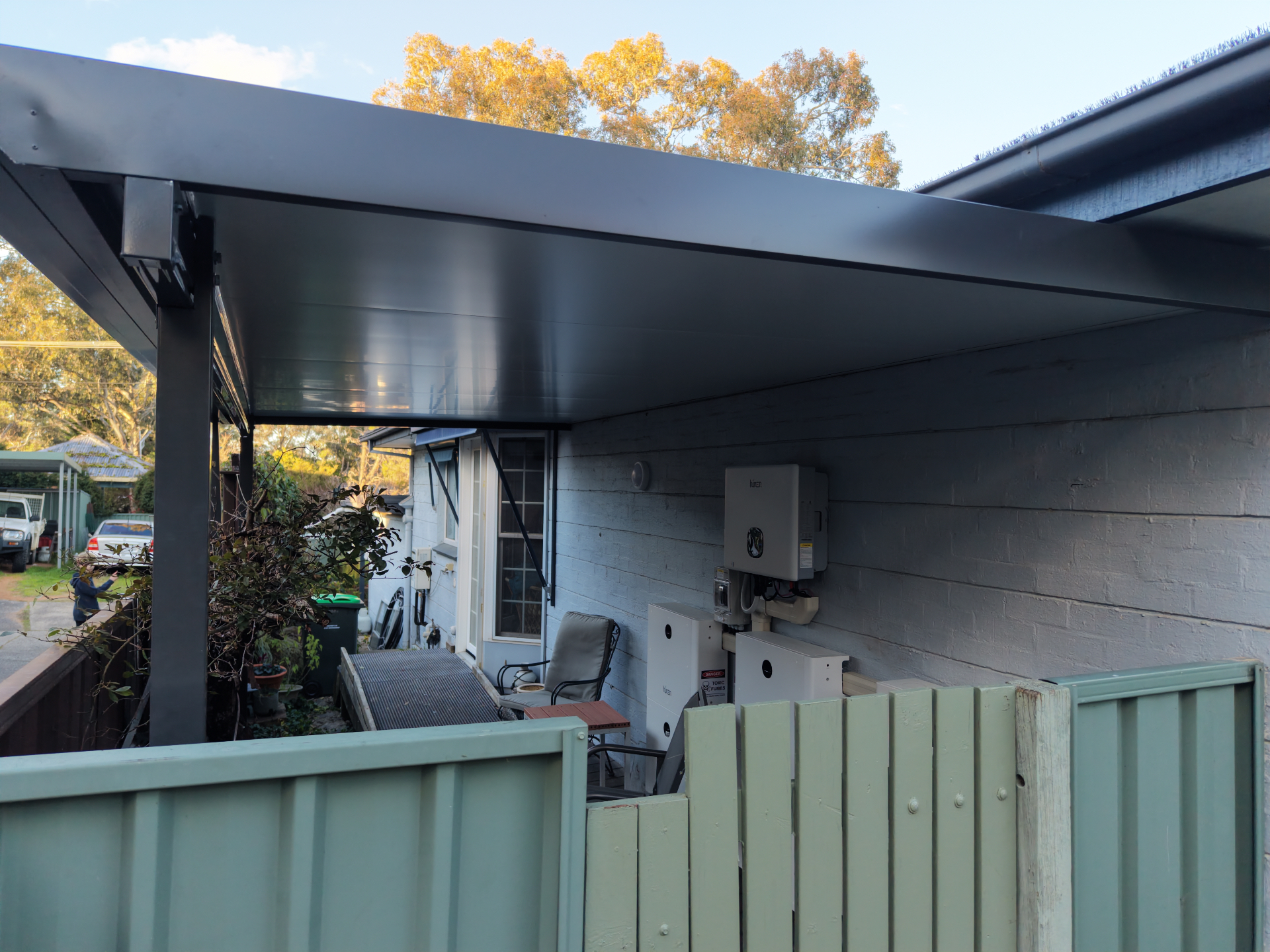 Insulated Skillion Roof — Rear Alfresco Cover