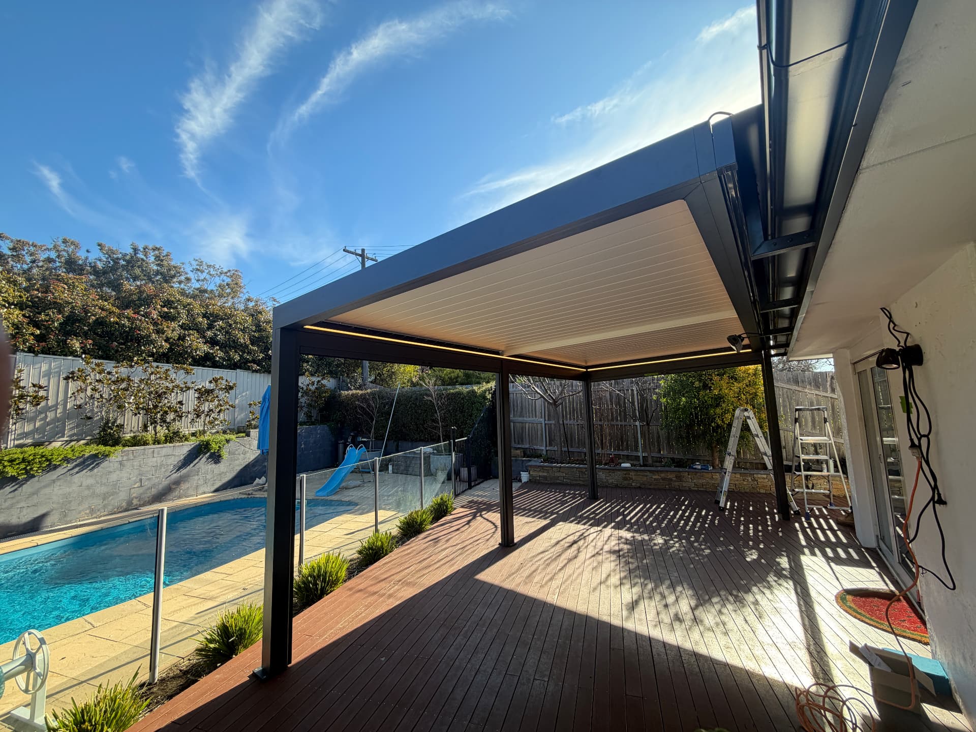 Poolside Pergola & Entertaining Deck